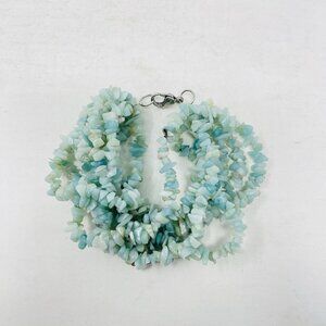 Shop LC Multi Color Amazonite Beaded 8 Strand Bracelet 247.50 ctw 5176